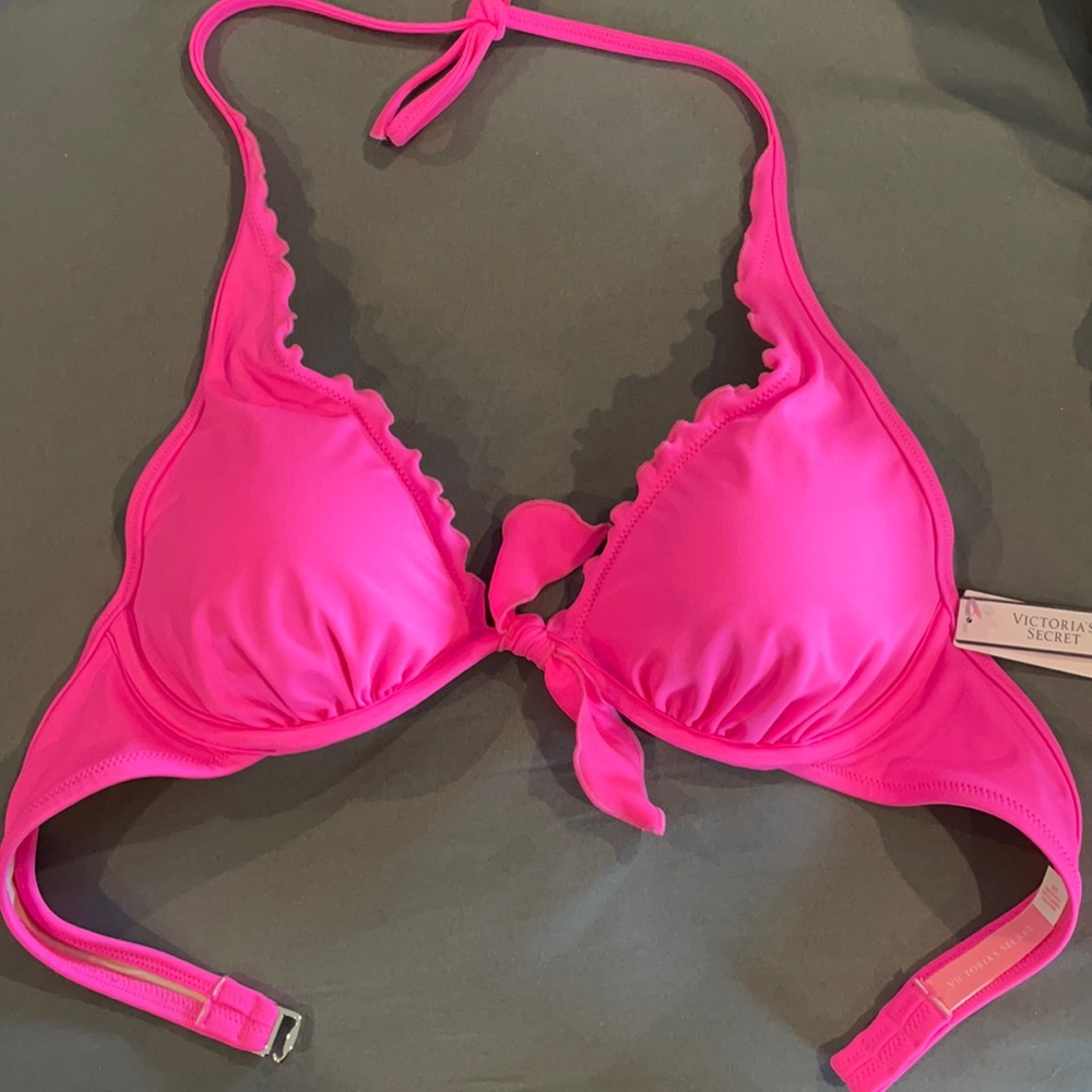 Hot pink Victoria secret bikini top 36B- NWT